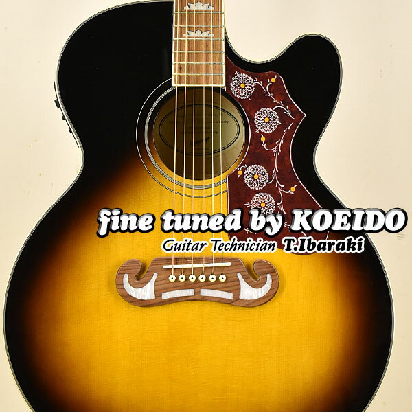 Epiphone J-200EC STUDIO VS【スペア弦付き】【送料無料】エピフォン　アコースティックギター　エレアコ