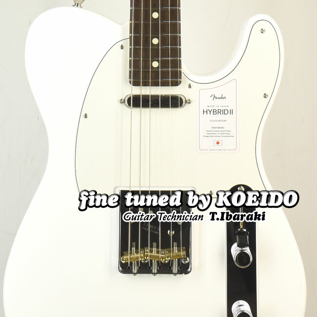 ギター, エレキギター Fender Made in Japan Hybrid II Telecaster RW Arctic White(Fine Tuned by KOEIDO)