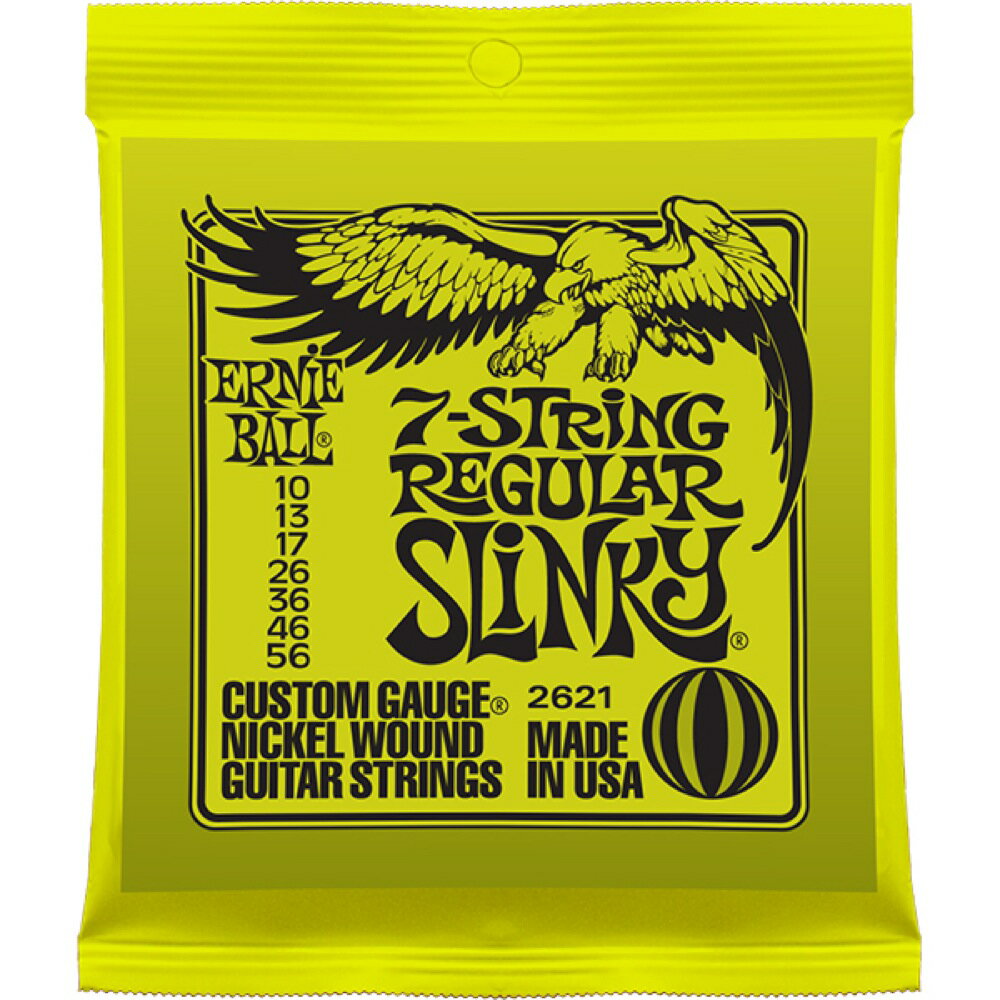 ERNIE BALL #2621 7-String Regular Slinky 7쥭̵ۡ͹ȯ