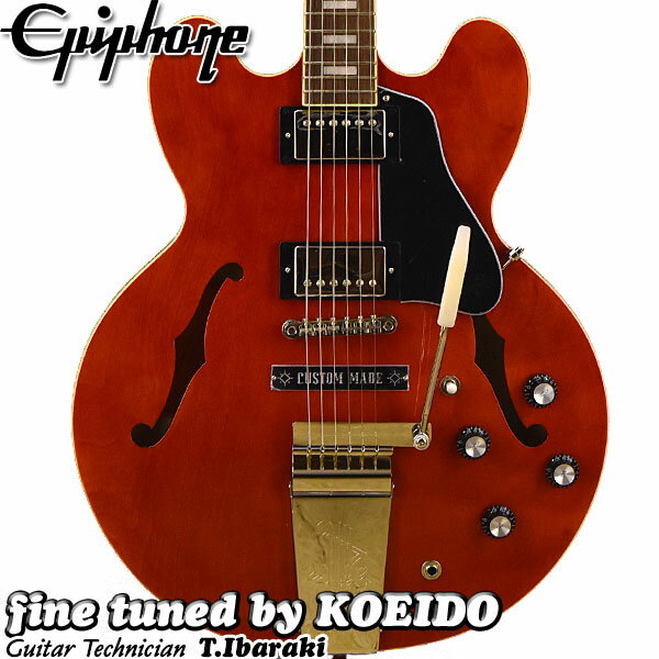 （お取り寄せ商品）Epiphone Joe Bonamassa 1962 ES-335 Sixties Cherry【スペア弦 クリップチューナー付き！】【送料無料】エレキギター エピフォン ジョーボナマッサ