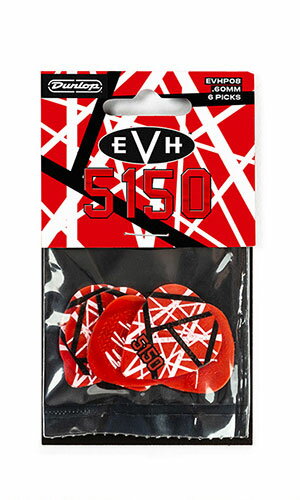 JIM DUNLOP EVH MAX-GRIP PICKS EVHP08 5150 Pick ピック6枚セット【送料無料】【定形外郵便発送】