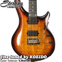 Sterling by MUSICMAN MAJ200XFM Blood Orange Burst ジョンペトルーシモデル【アーニーボールストラップ付き】【送料無料】エレキギター John Petrucci Signature Majesty
