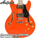 Aria ProII TA-200 RD【スペア弦付き】【送料無料】アリア セミアコ エレキギター