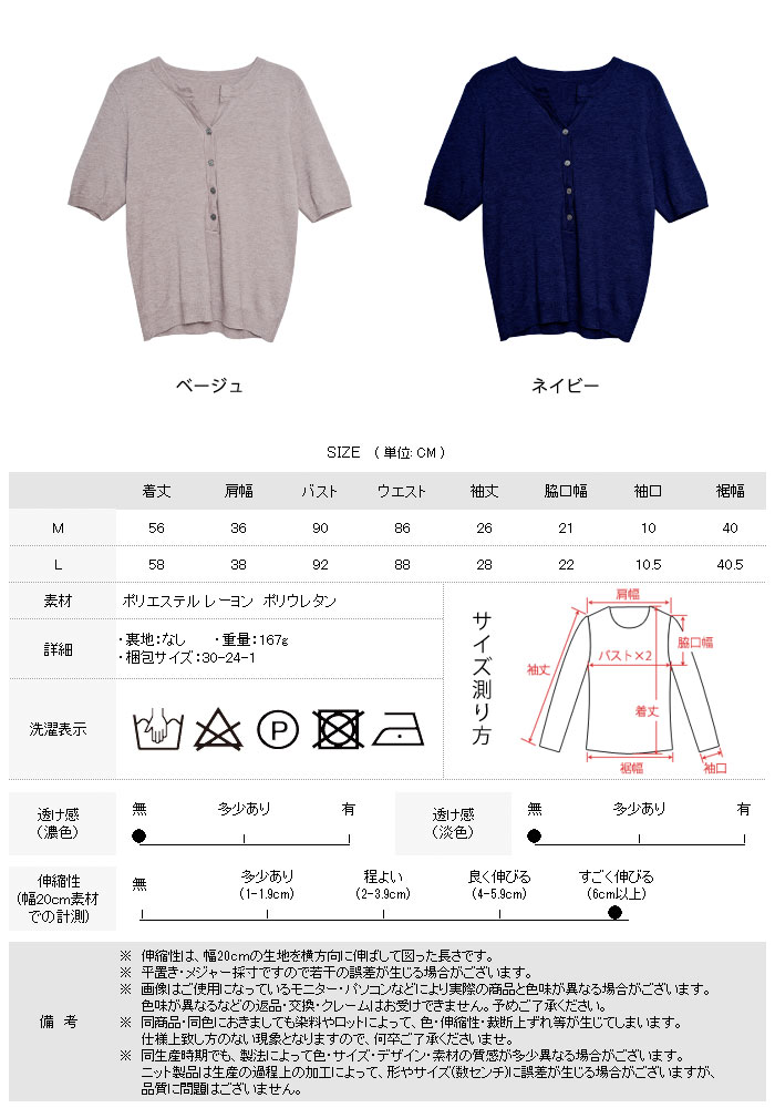 【2,142円★クーポンで】 ニット サマーニット トップス レディース 無地 半袖 5分...