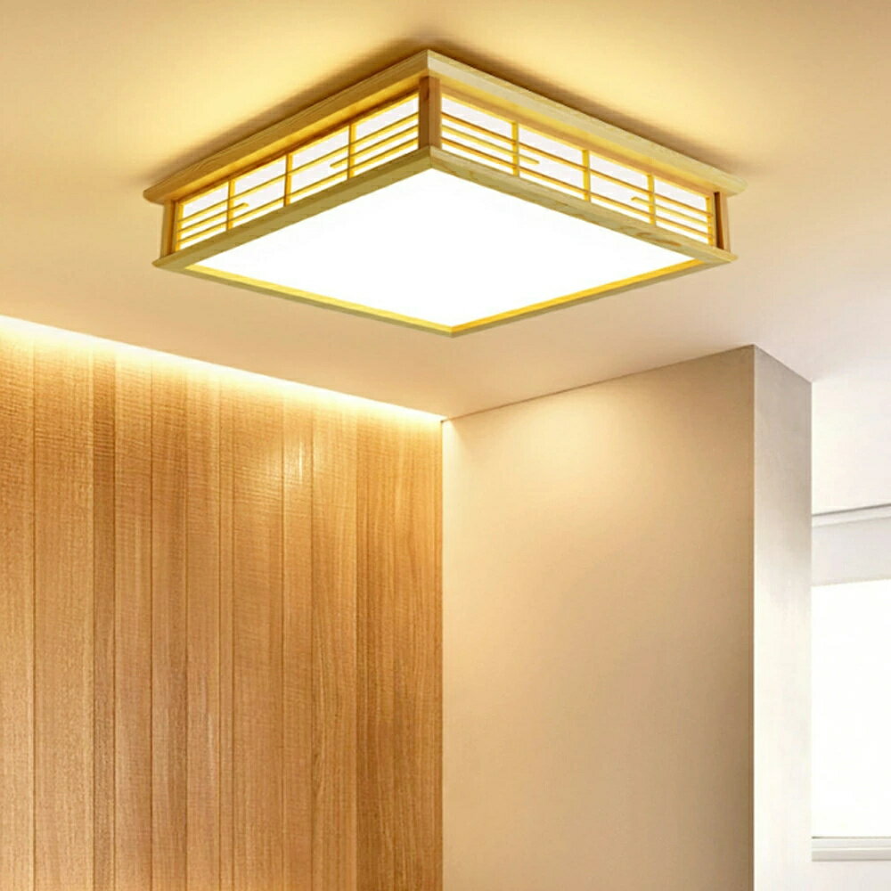 天然木 シーリングライト 和室 和風 8畳 4畳 6畳 四角 リモコン付き シーリングライト 間接照明 引掛対応 おしゃれ 天井照明 照明器具 照明 調光調色 LED照明 寝室 洋室 和室 照明 居間ライト 取付簡単 工事不要 インテリア 省エネ ダイニング
