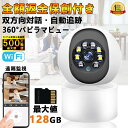 ワイヤレス WIFI 最大500万画素 見守りカメラ 自動追跡 追尾 常時録画 防水 【1週間限定でクーポン配布中!】防犯灯カメラ