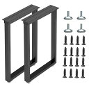テーブル 脚 パーツ DIY テーブル脚 2本セット高さ40cm〜100cm アイアン脚 黒 ブラック 鉄脚 スチール脚 取り替え脚自作 リメイク かんたん ダイニングテーブル デスク ワークデスク テーブル用 アジャスター付き