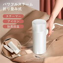 折り畳み式 アイロン ハンガースチーマー 大容量蒸気 衣類スチーマー ハンディアイロン ハンドスチーマー
