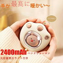 ペット 2400mAhカ ハンディウォーマーヒーター ヒーター 2段階加熱 USB充電式 加熱パッド カイロ 充電式