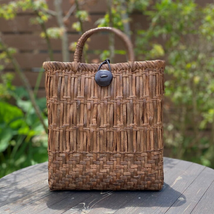 【純国産山葡萄かごバッグ】作家一点物 籠バッグ 山ぶどう 日本製