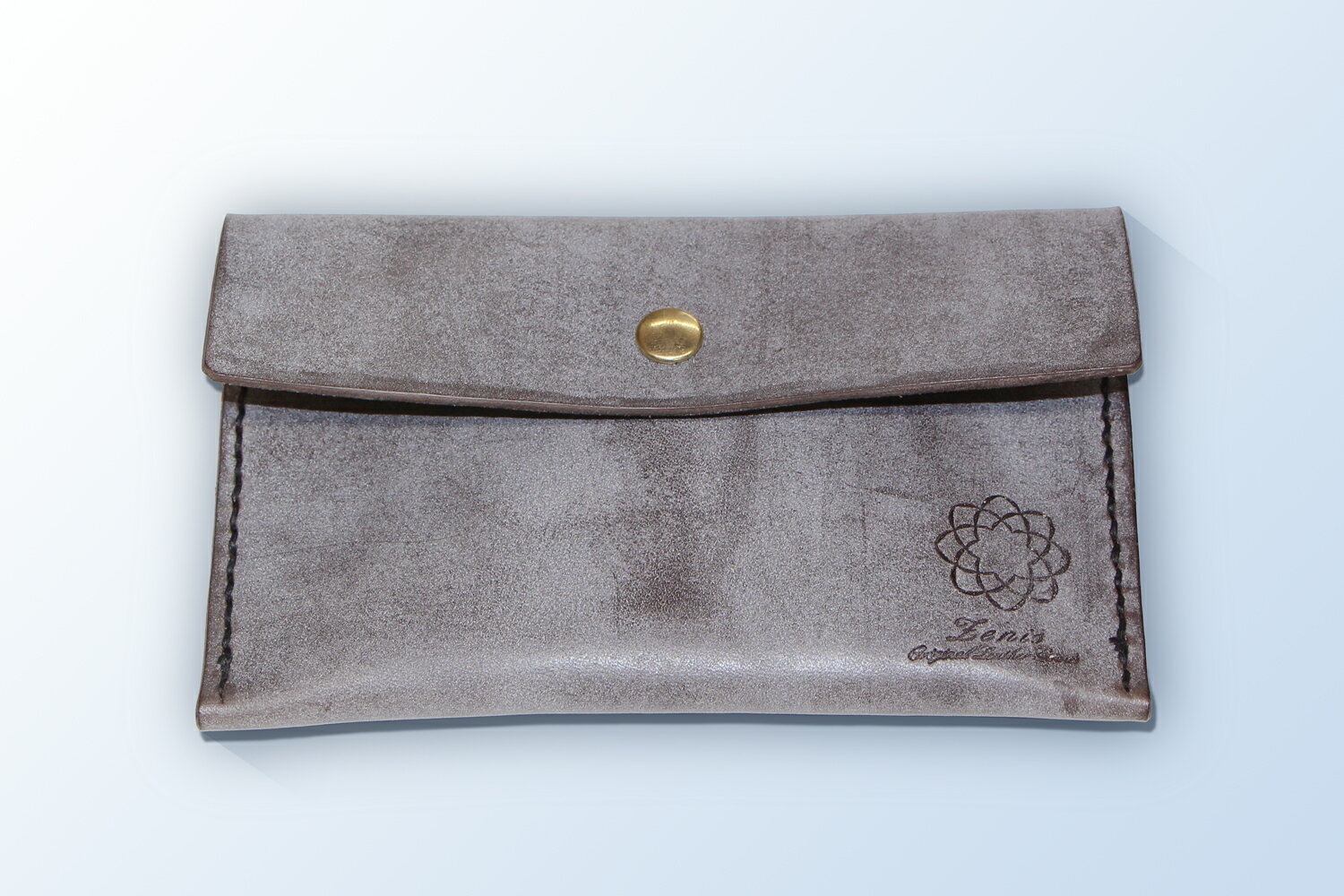 本革念珠ケース（ダークグレー）ロロマ/小サイズ/念珠ケース/お数珠入れ/レザー/創価学会仏壇/創価学会仏具/コンパクト仏壇/ミニ仏壇