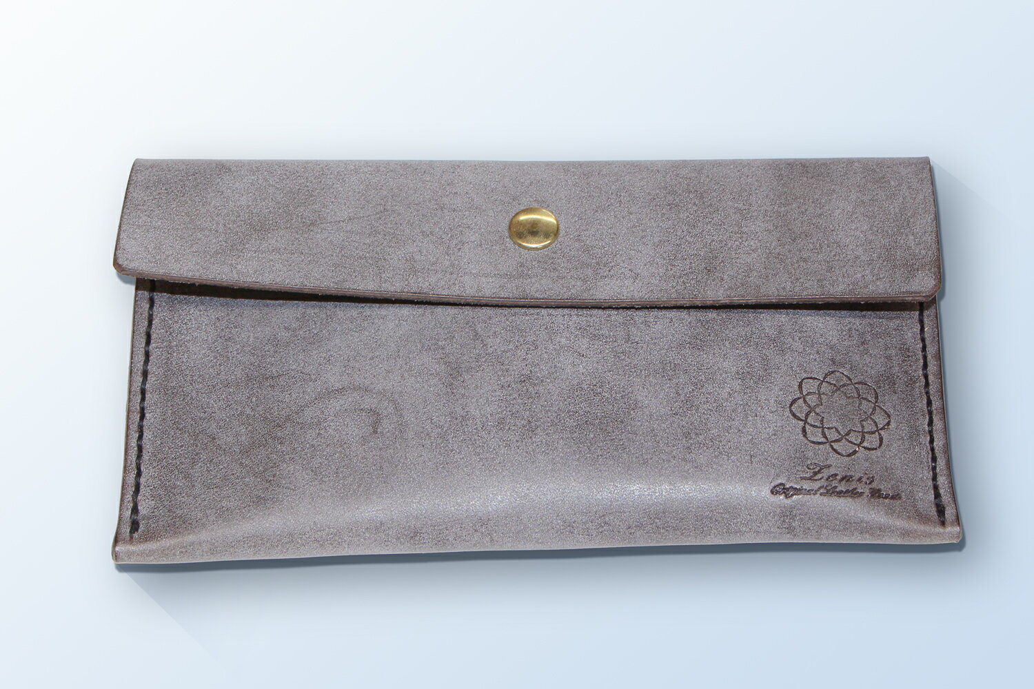 本革念珠ケース（ダークグレー）ロロマ/大サイズ/念珠ケース/お数珠入れ/レザー/創価学会仏壇/創価学会仏具/コンパクト仏壇/ミニ仏壇