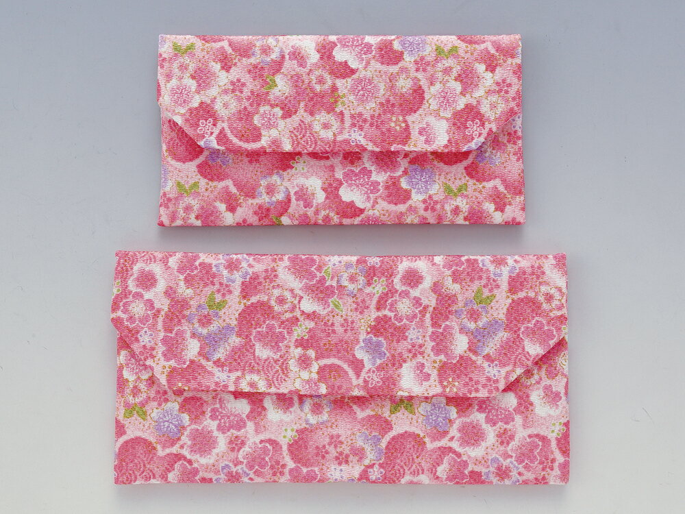 ちりめん念珠ケース（さくら舞ピンク）/念珠ケース/お数珠入れ/創価学会仏壇/創価学会仏具/コンパクト..