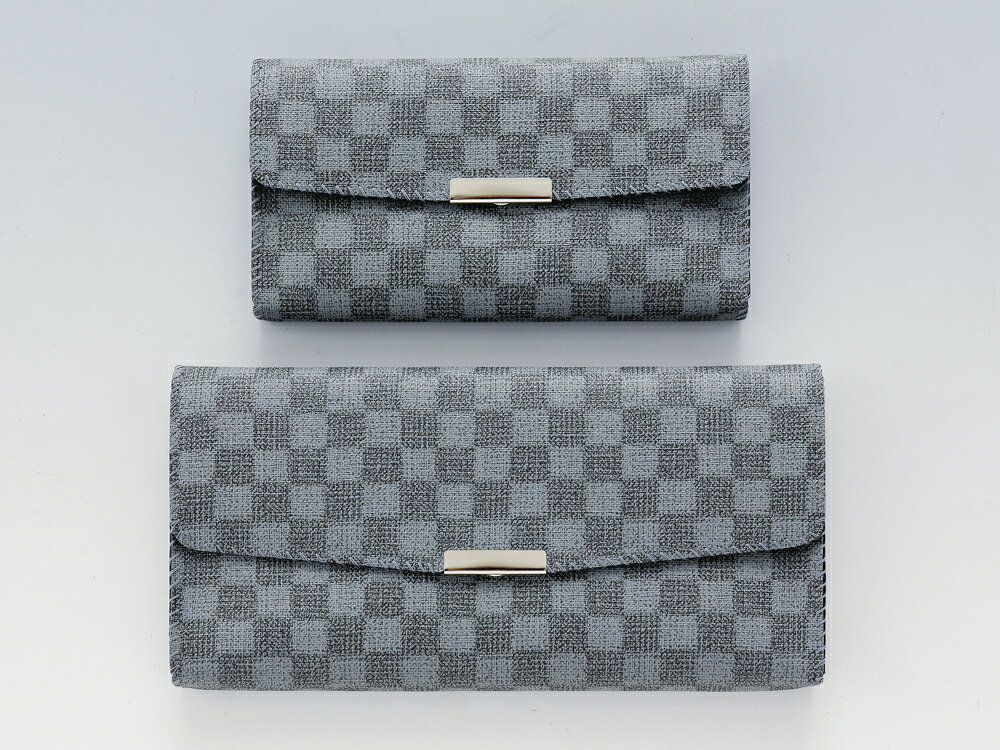 マチ付き念珠ケース（市松グレー）/念珠ケース/お数珠入れ/創価学会仏壇/創価学会仏具/コンパクト仏壇/..