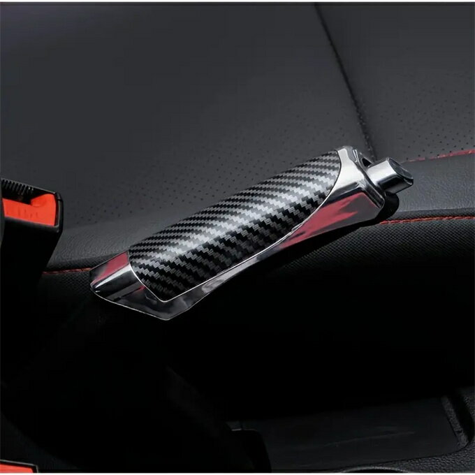 ユニバーサル車のハンドブレーキ保護カバースタイリング木製カーボンファイバー装飾高品質 ABS スムーズ SUV インテリアアクセサリー