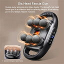 ボディマッサージ用の保湿ボディマッサージャー,6つのヘッドボディとショルダーストラップを備えたプロのボディマッサージデバイス,日焼け止め(4)
