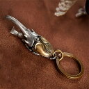 真鍮製 カブトムシ 甲虫 ビートル風キーチェーン栓抜き - おしゃれな銅製昆虫アクセサリー、ビール愛好家への完璧なギフト チャーム アクセサリー 手作り 真鍮...