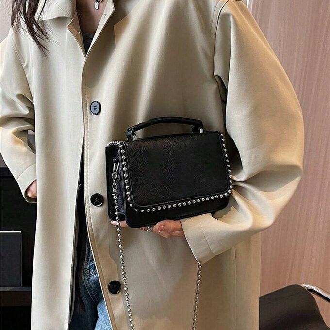 手提げバッグ レディース スクエアタイプ シンプル 集客 交通 通勤 旅行 ショルダーバッグ