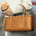 夏 ハンドメイド 竹 籠 工芸品 手編み かごバッグ バンブーバスケット 籠 かご バッグ コンパクト 巾着 手作り 篭 かご 工芸品 工藝 民藝 民芸 竹籠 ...