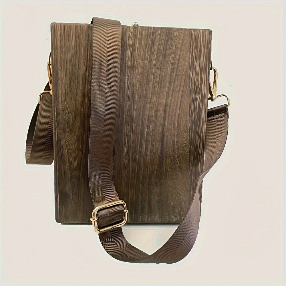 レトロノスタルジックライター木箱バッグ女性用木製メッセンジャーバッグ屋外スケッチバッグツール収納..