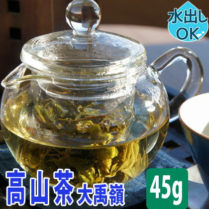 【クーポン割引：2000円／友達登録で400円】 送料無料 台湾茶 高山茶 ( 大禹嶺 ) 45g 水出し 冷茶 お試し 大禹嶺茶 だいうれい だいうりょう だいうりん 高山烏龍茶 高山ウーロン茶 烏龍茶 台湾高山茶 中国茶 中国 茶葉 台湾 青茶 お土産 カテキン ギフト