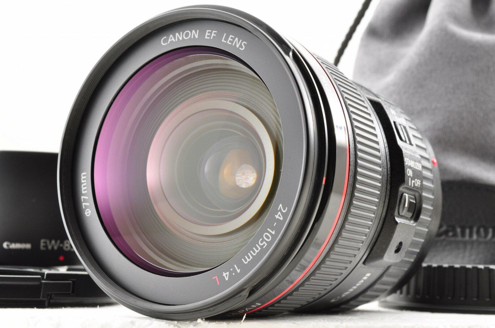 【中古】Canon EF 24-105mm f4L IS USM ズームレンズ フード,ケース