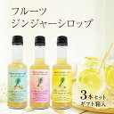 【送料無料】 フルーツジンジャーシロップセット 200ml×3本(プレーン/グアバ/プラム) 高知県産 ジンジャー ジンジャーシロップ 生姜シロップ しょうがシ...