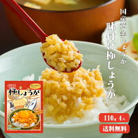 【送料無料】 サクサク味付け極しょうが 110g×4 ふりかけ ご飯のお供 酢しょうが ...