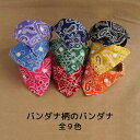 【バンダナ柄のバンダナ(全9色)】 首輪用バンダナ 猫用 首輪にプラス 犬用も可 ワンタッチバンダナ ハンドメイド オーダーメイド こげねこ ねこ ペット用品 ...