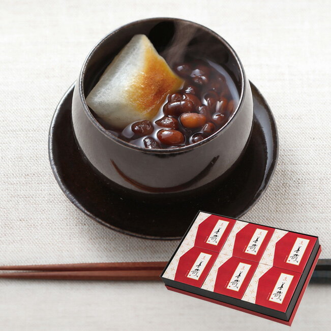 鼓月 京 善哉 6個入（お餅付きぜんざい）/ お歳暮 御歳暮 御礼 御祝 内祝 お祝い返し お見舞い 出産祝い 結婚祝い 菓子 ギフト スイーツ 和菓子 京都 人気 内祝い プチギフト クリスマス 贈り物 秋 冬 プレゼント ご自宅用 ご家庭用 ぜんざい お手軽 秋 冬のサムネイル