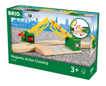 \全商品3倍〜6倍!/BRIO ブリオ マグネット式 踏切 木のおもちゃ 追加パーツ 拡張パーツ 機関車 電車 でんしゃ 乗り物 木製 レール 線路 おもちゃ 知育玩具 子供 こども ギフト プレゼント【あす楽対応】【こぐま】