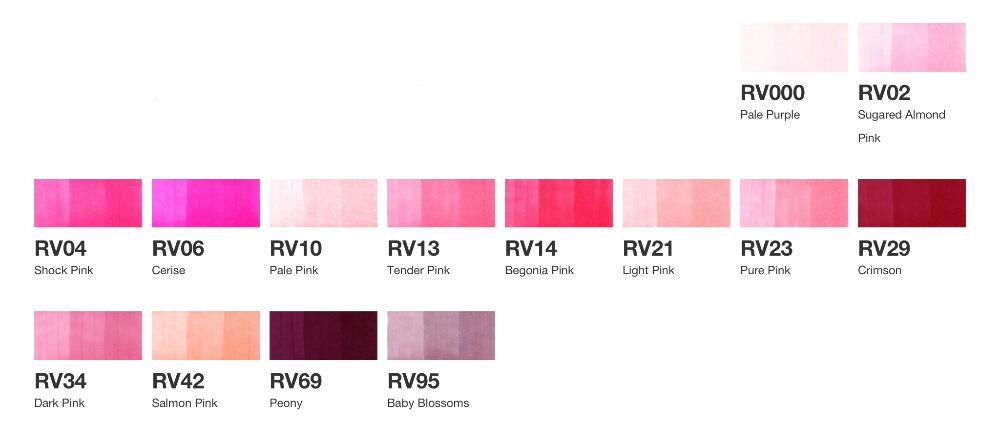コピックチャオ 単色赤紫系 RV（全14色）