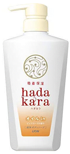hadakara(ハダカラ) ボディソープ オイルインタイプ ピュアローズの香り 本体 480ml