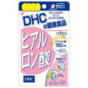 【商品特長】 ●乾燥が気になる方に。うるおい保ってみずみずしく 年齢を重ねるにつれ、体内のヒアルロン酸は減少するといわれています。保水力の低下によりカサつき、シワ、たるみなどのトラブルが気になりはじめたら、サプリメントで内側からの乾燥対策をはじめましょう。 DHCの「ヒアルロン酸」は、1日あたり150mgのヒアルロン酸を配合。さらに、うるおい成分のライチ種子エキス、皮脂膜成分のスクワレン、コンディションを整えるビタミンB2をプラスし、ゆらぎをサポート。みずみずしくハリのある美しさをサポートします。 【原材料】 ヒアルロン酸1日2粒総重量660mg（内容量400mg）あたりヒアルロン酸150mg、スクワレン170mg、ライチ種子エキス末10mg、ビタミンB2 2mg　【主要原材料】スクワレン、ライチ種子エキス末（ライチ種子エキス、澱粉分解物）、ヒアルロン酸、ビタミンB2　【調整剤等】オリーブ油、ミツロウ、グリセリン脂肪酸エステル、レシチン（大豆由来） 販売元：株式会社DHC 広告文責：有限会社シンエイ 電話：077-545-0252パッケージが変更になっている場合があります、予めご了承ください。