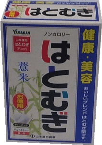 【商品特徴】 はとむぎを主原料に7種ブレンド健康茶 【原材料名】 ハトムギ、はぶ茶、ウーロン茶、大麦、玄米、大豆、カンゾウ 【使用上の注意】 ○ 開封後はお早めにご使用ください。 ○ 本品は食品ですが、必要以上に大量に摂ることを避けてください。 ○ 薬の服用中又は、通院中、妊娠中、授乳中の方は、お医者様にご相談ください。 ○ 体調不良時、食品アレルギーの方は、お飲みにならないでください。 ○ 万一からだに変調がでましたら、直ちに、ご使用を中止してください。 ○ 天然の原料ですので、色、風味が変化する場合がありますが、品質には問題ありません。 ○ 小児の手の届かない所へ保管してください。 ○ 食生活は、主食、主菜、副菜を基本に、食事のバランスを。 ※ティーバッグの包装紙は食品衛生基準の合格品を使用しています。 煮出した時間や、お湯の量、火力により、お茶の色や風味に多少のバラツキがでることがございますので、ご了承ください。また、そのまま放置しておきますと、特に夏期には、腐敗することがありますので、当日中にご使用ください。残りは冷蔵庫に保存ください。 ティーバッグの材質は、風味をよくだすために薄い材質を使用しておりますので、バッグ中の原材料の微粉が漏れて内袋に付着する場合があります。また、赤褐色の斑点が生じる場合がありますが、斑点はハブ茶のアントラキノン誘導体という成分ですから、いずれも品質には問題がありませんので、ご安心してご使用ください。 製造、販売元：山本漢方製薬株式会社 お問い合わせ先 0568-73-3131 月-金 9：00-17：00まで(土・日・祝を除く)　