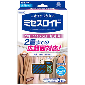 Rakuten - ミセスロイド ウォークインクローゼット用 3個入 1年防虫