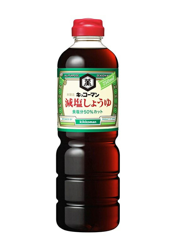 キッコーマン　減塩しょうゆ　ペット 1L