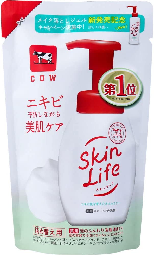 【医薬部外品】スキンライフ 薬用泡のふんわり洗顔 詰替用 140ml