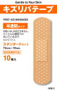 【指定医薬部外品】キズリバテープ 半透明タイプ絆創膏 スタンダードサイズ 10枚入