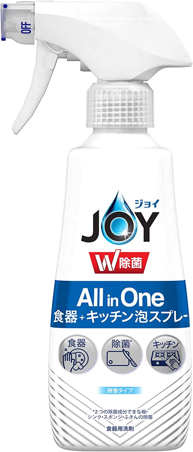 【P&G】ジョイ W除菌 ミラクル泡スプレー 食器用洗剤 微香タイプ 本体 275ml