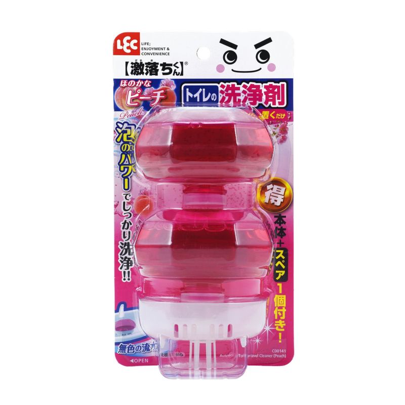 商品説明 ●手洗い付きタンクの上に置くだけで、流すたびにほのかな香りが漂い、便器内を洗浄します ●本体に更にスペア1個付きなのでお買得です ●流水は無色です。 ●1個につき、4人家族のトイレ使用頻度で効果は3〜4週間となります。 ※パッケージデザイン等が予告なく変更される場合もあります。 ※商品廃番・メーカー欠品など諸事情によりお届けできない場合がございます。 販売元：レック株式会社 所在地：〒104-0031　東京都中央区京橋2-1-3　京橋トラストタワー8F 商品に関するお問い合わせ先 お客様　コールセンター 電話：03-3527-2650 受付時間／平日9:00〜16:00 （土日祝除く） 広告文責：有限会社シンエイ 電話：077-545-0252