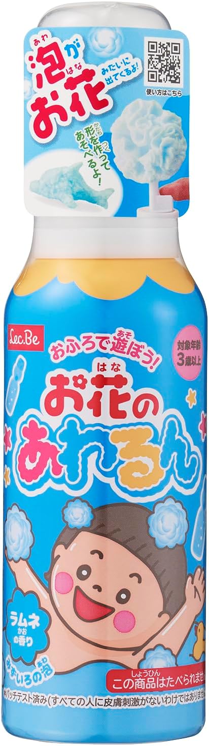 レック お風呂で遊ぶ お花のあわるん ラムネの香り (水色の泡)