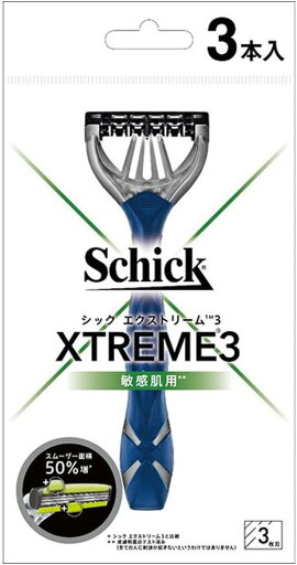 【定形外郵便で送料無料!】【Schick】シック エクストリーム3 敏感肌用 ディスポ 3本入 【定形外郵便で送料無料!】【Schick】シック エクストリーム3 敏感肌用 ディスポ 3本入
