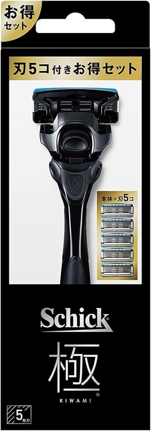 【Schick】シック 極 KIWAMI キワミ コンボパック ホルダー 本体(刃付き)+替刃4個入