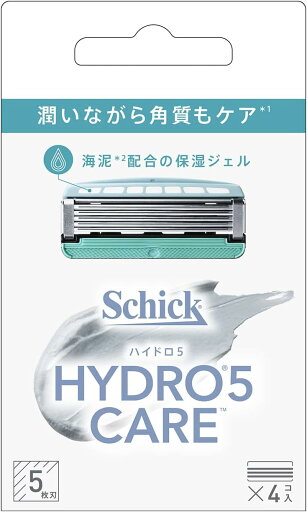 【Schick】シック ハイドロ5ケア 替刃 4個入 【Schick】シック ハイドロ5ケア 替刃 4個入