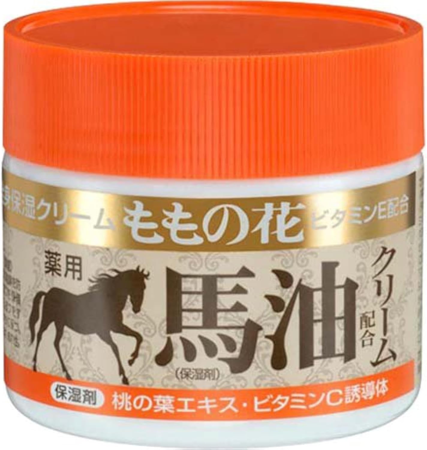 【医薬部外品】オリヂナルももの花・薬用馬油配合クリーム 70g