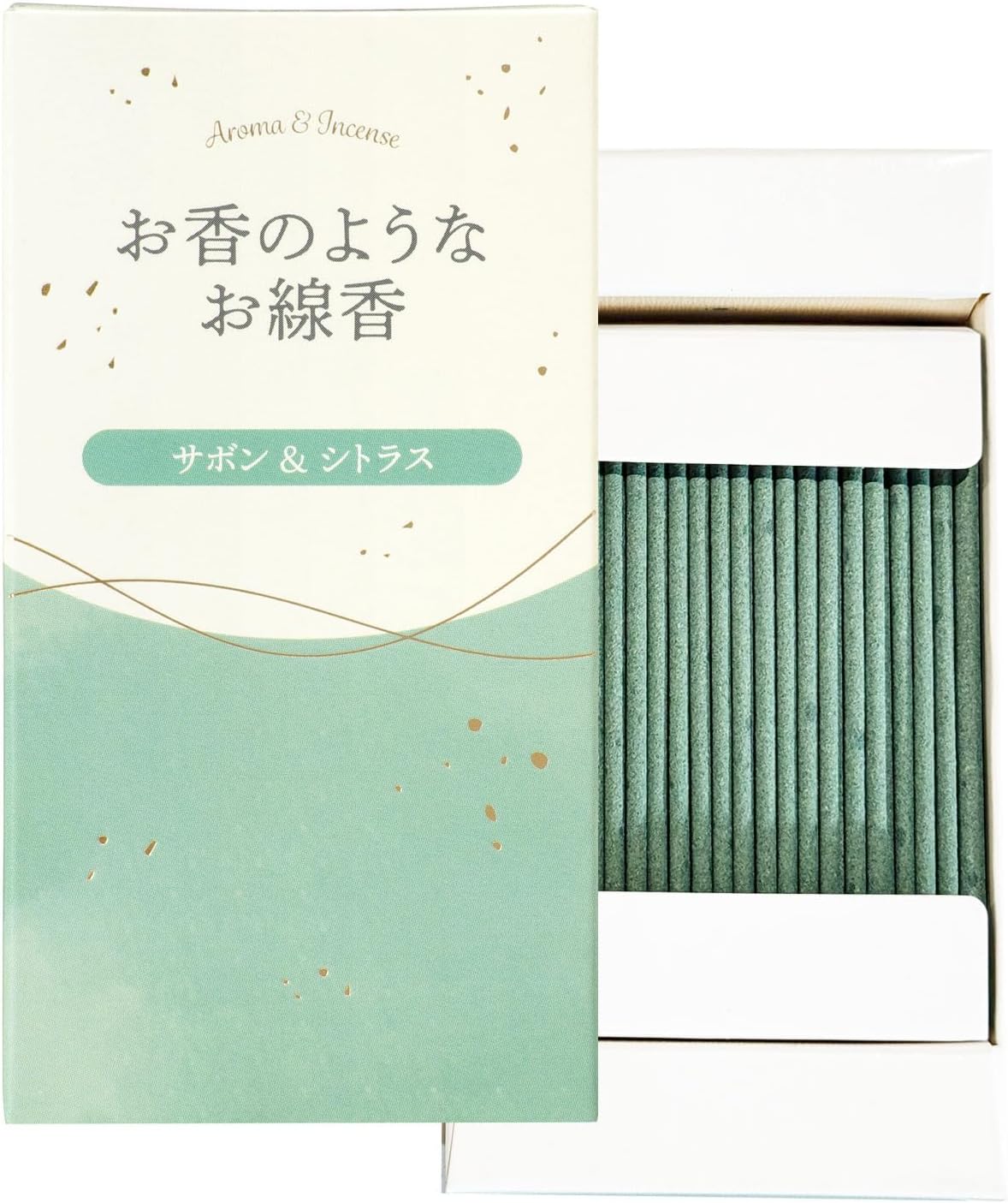 カメヤマ お香のようなお線香 サボン＆シトラス（約220本） 約50g
