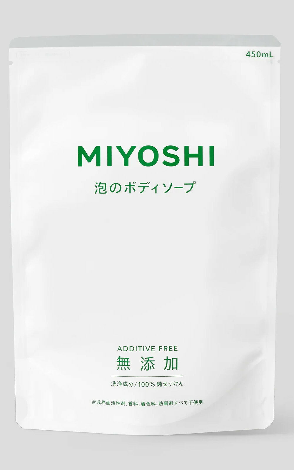 Soaps, Body Washes - 無添加せっけん泡のボディソープ 詰替用 450ml【ミヨシ石鹸】