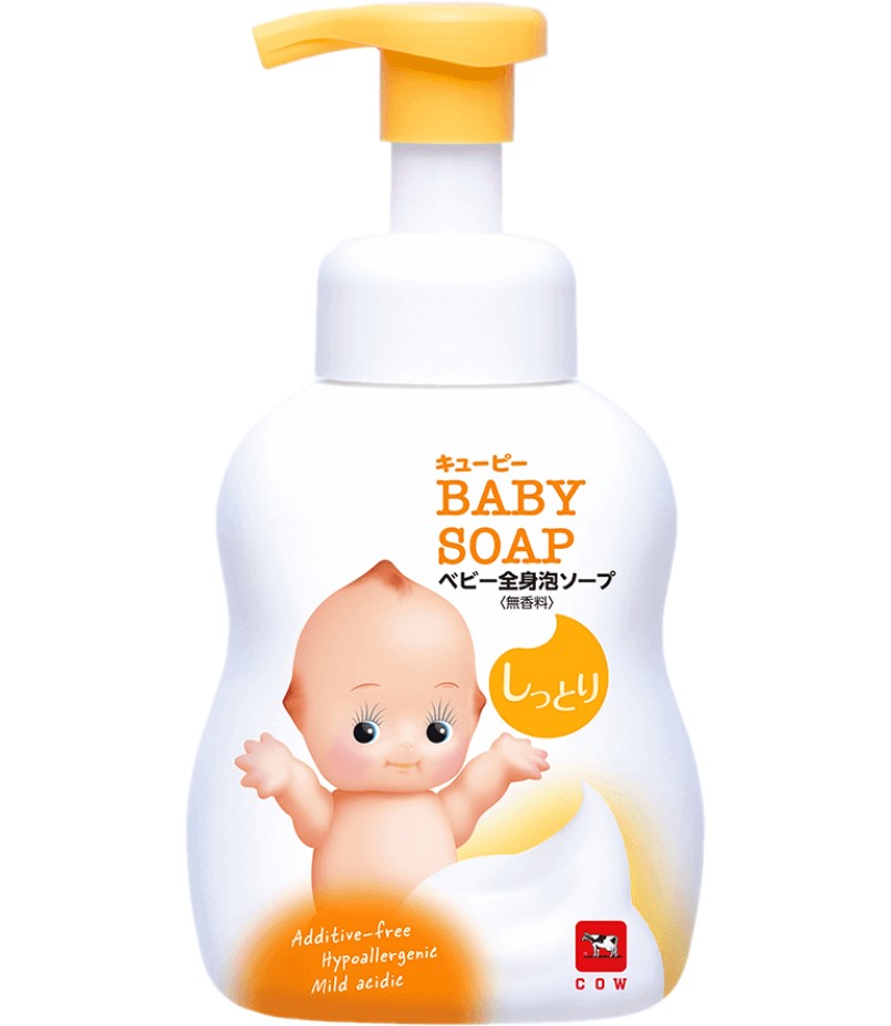 牛乳石鹸 キューピー 全身ベビーソープ しっとり 泡タイプ ポンプ付 400ml