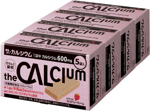 大塚製薬 ザ・カルシウム ストロベリークリーム 5袋×4箱 大塚製薬 ザ・カルシウム ストロベリークリーム 5袋×4箱